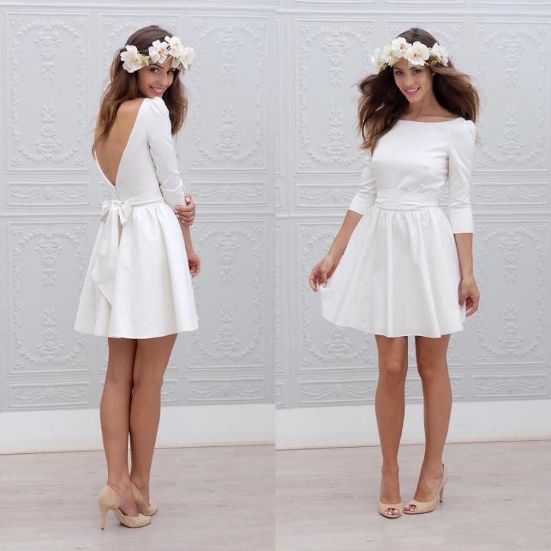 short wedding dress boho