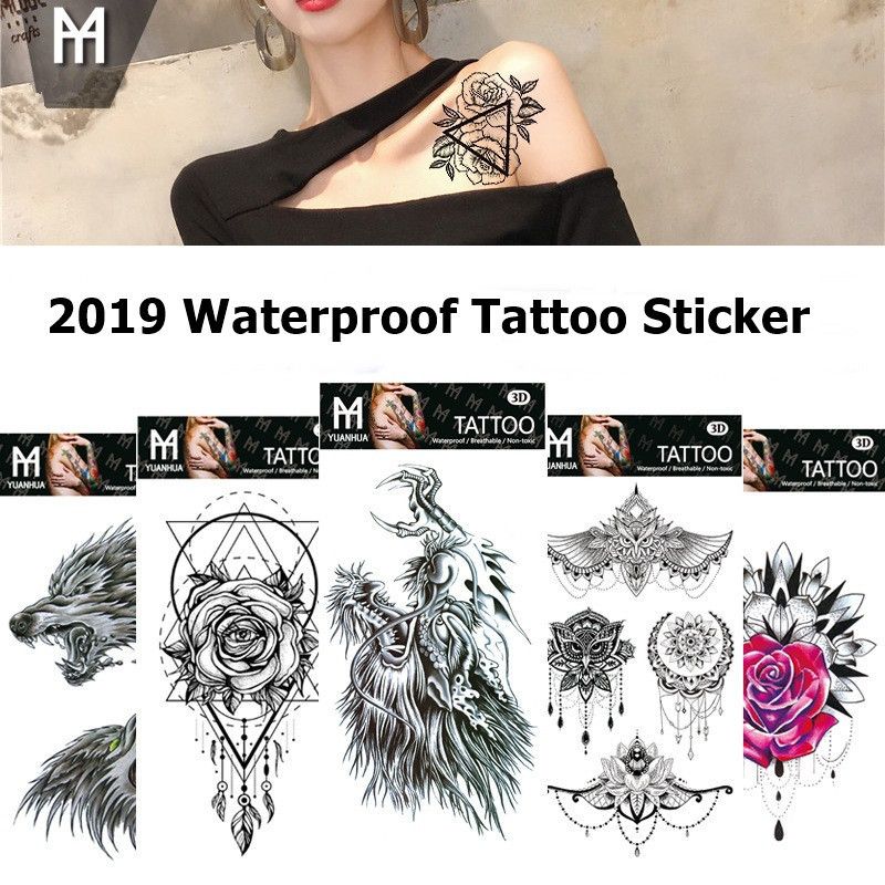 Waterproof Temporary Tattoo Stickers Totem Flower Fake Tattoo Flash Tattoo Body Art Hand Foot For Girl Women Men Transfer Tattoo Washable Tattoos From Sixdian 0 36 Dhgate Com
