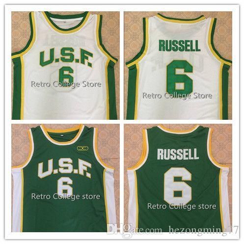 bill russell usf jersey