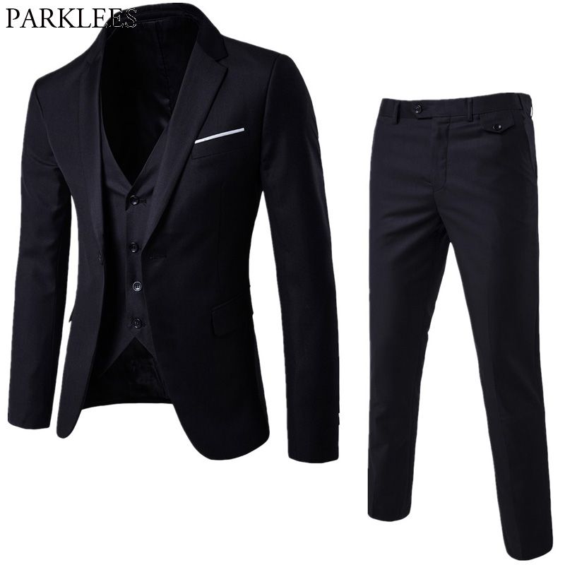 Acheter Veste Pantalon Gilet Costume Noir Hommes Printemps 2018 Nouveau 3 Combi Hommes Slim Fit Costumes Daffaires De Mariage Tuxedo Costume Homme De 60 95 Du Lbdapparel Fr Dhgate Com