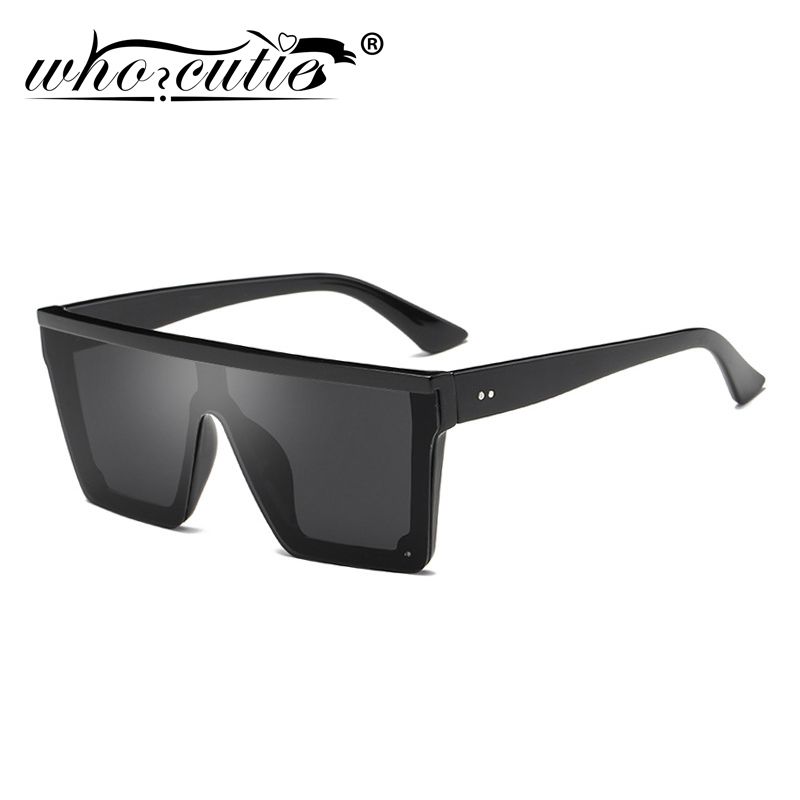 Colector Filadelfia Frágil Retro Cuadrados negros gafas de sol Hombres Mujeres 2019 Diseño de Marca  Vintage Shield Frame Gafas