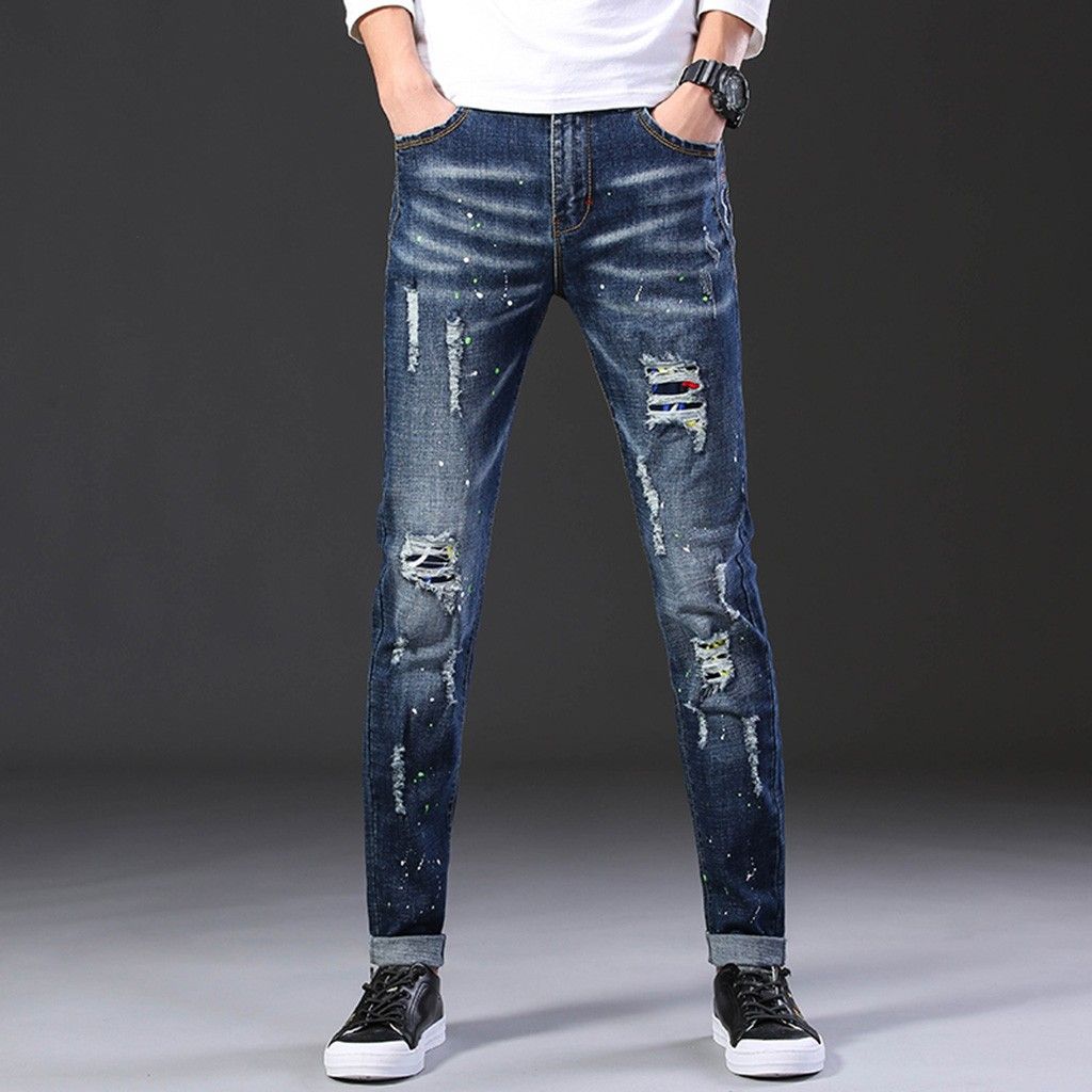Compra Pantalones Vaqueros Para Hombres 2021 Moda Rapped Men Rempowwork  Hollow Out Impreso MEGUERO PANTALONES CUBIERTOS Hombre Vaqueros Hombre # G3  Barato | Entrega Rápida Y Calidad | Es.Dhgate