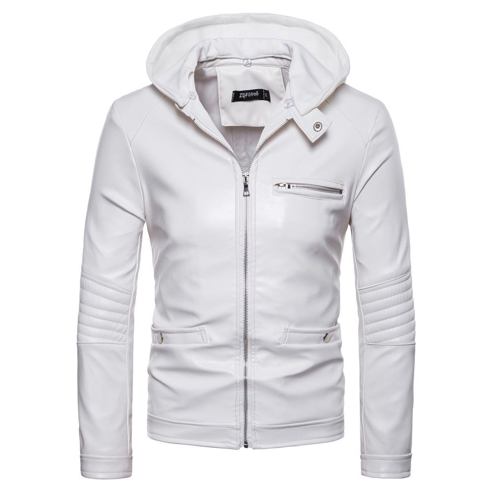 winter white leather jacket