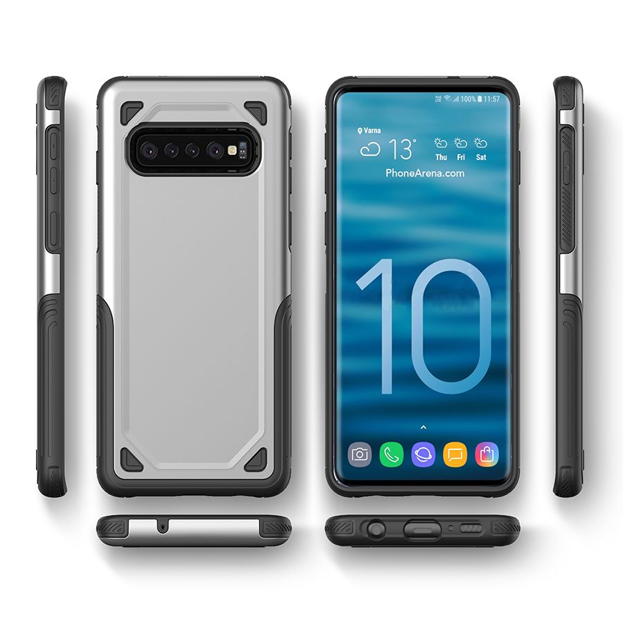 Spigen Coque Samsung Galaxy S10e [Tough Armor] Protection Renforcé Anti Choc Double structure [Gunmetal] (609CS25841)