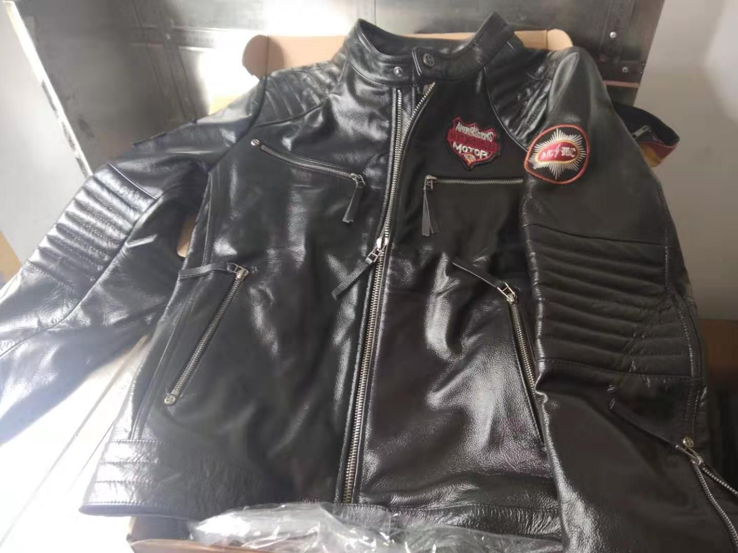 affliction american customs leather jacket