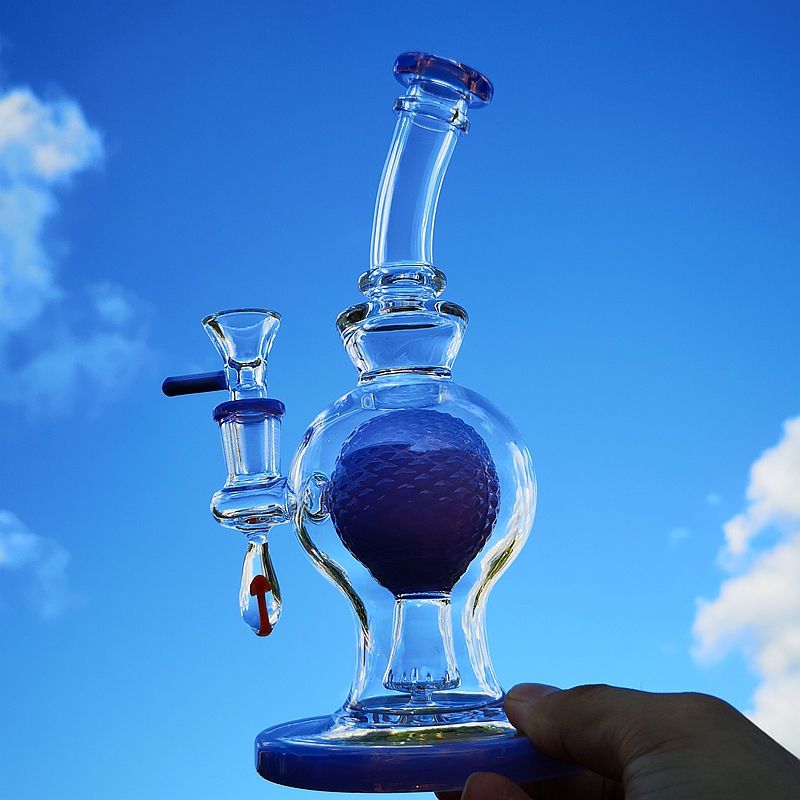 Purple Bong with bowl