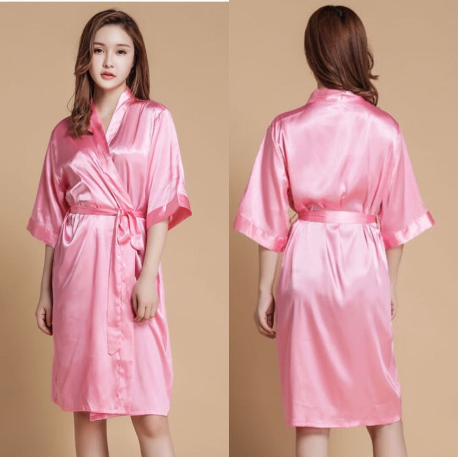 Bride Bridesmaid Gifts Satin Kimono Robes Bridal Hen Bachelorette