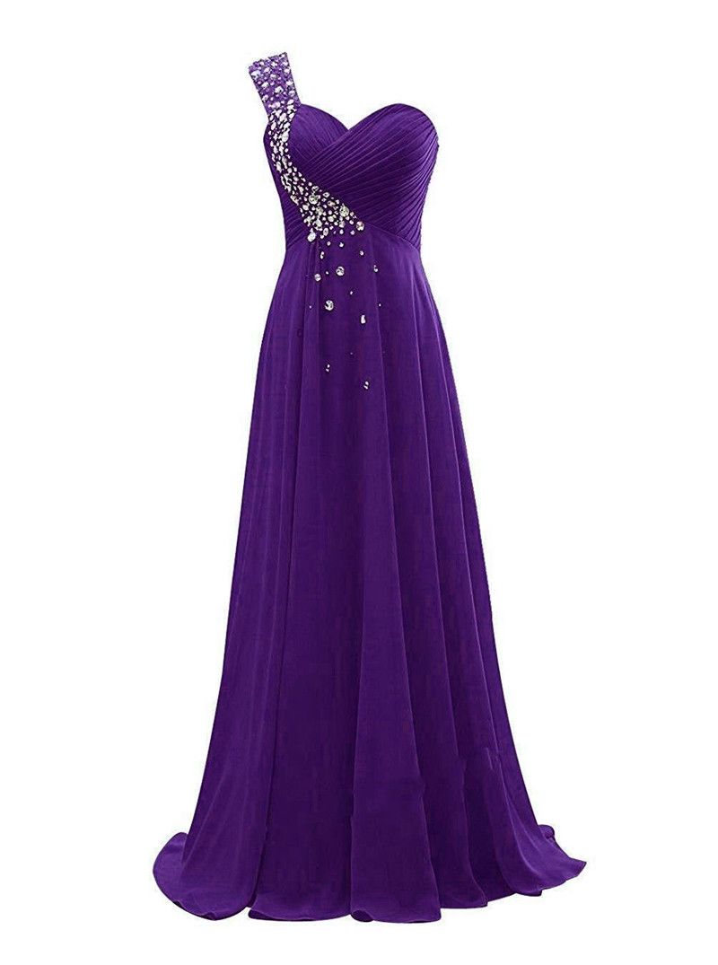 Royal Purple Maid Of Honor Dress Online ...