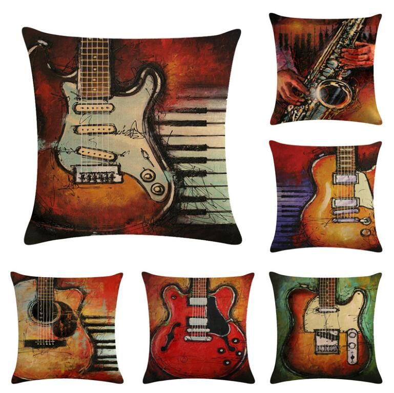 guitar pillow cases
