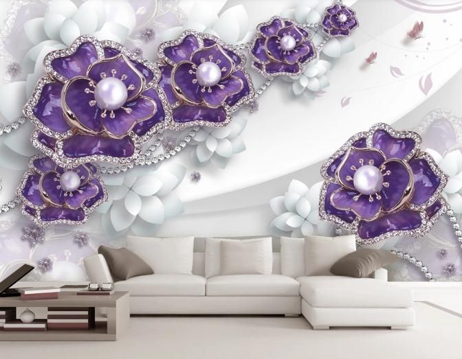 Custom Mural Wallpaper For Kids Room Hand Painted Color Simple 3d Flower Jewellery TV Background Wall Wallpaper Murals Papel De Parede Pc Wallpaper In Custom Mural Wallpaper For Kids Room Hand Painted Color Simple 3d Flower Jewellery TV Background Wall Wallpaper Murals Papel De Parede Pc Wallpaper In