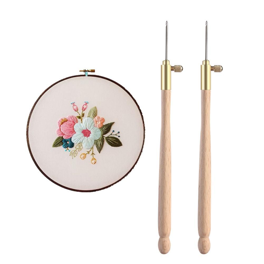 Compre Mango De Madera Gancho De Ganchillo Del Bordado Del Ganchillo