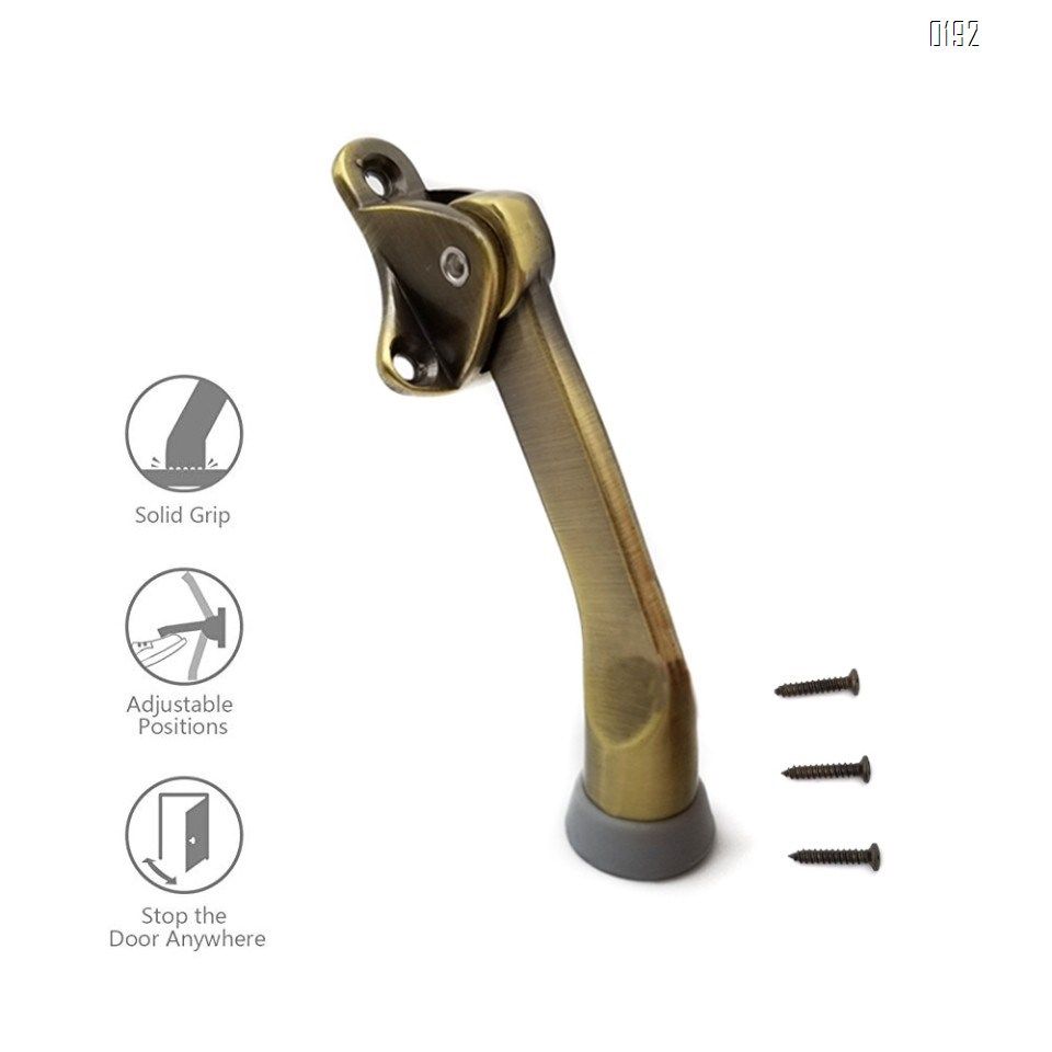 2019 5 Inch Door Stopper Hinge Metal Kickdown Door Stop Door Kickstand With Non Slip Rubber Tip For Heavy Garage From Deerhardware 2 02 Dhgate Com