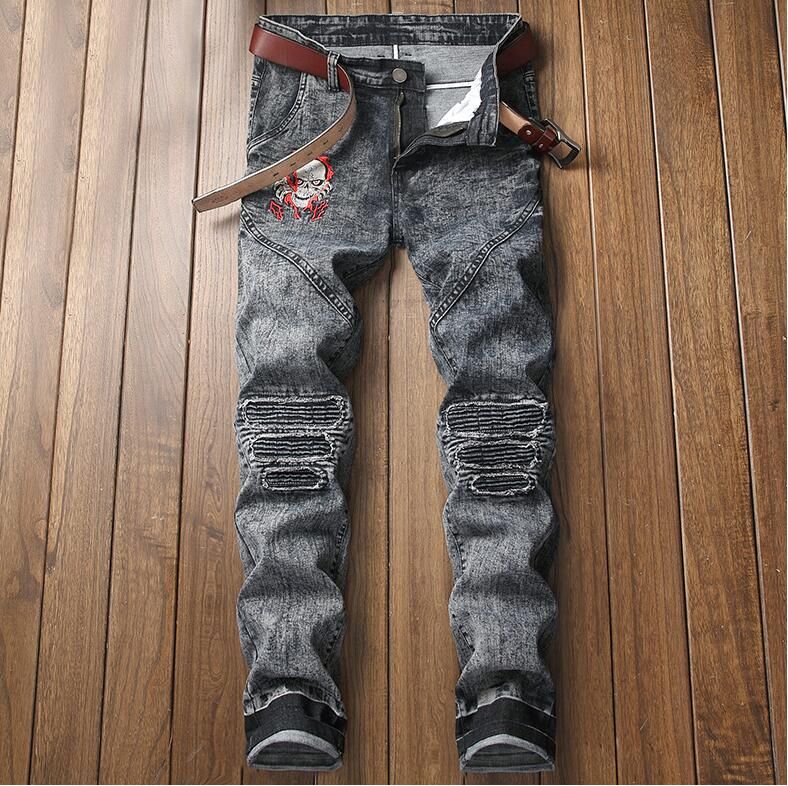 Jeans con teschio outlet