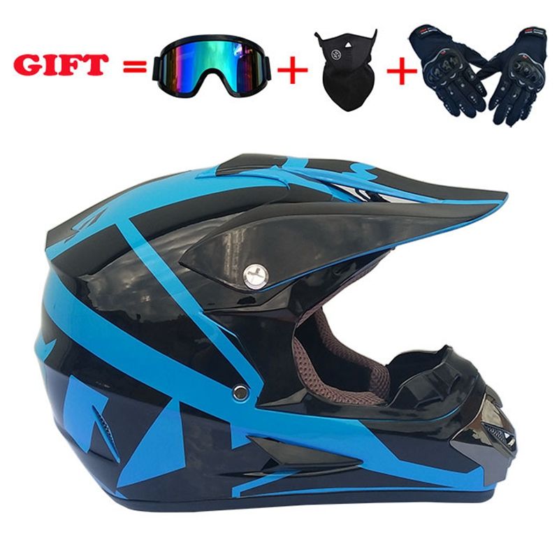 Motorcycle Helmets Set Off Road Motocross Helmet Atv Cross Racing Bike
