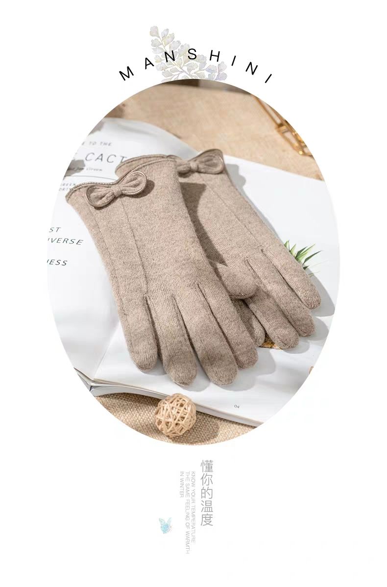 fleece lined wool gloves