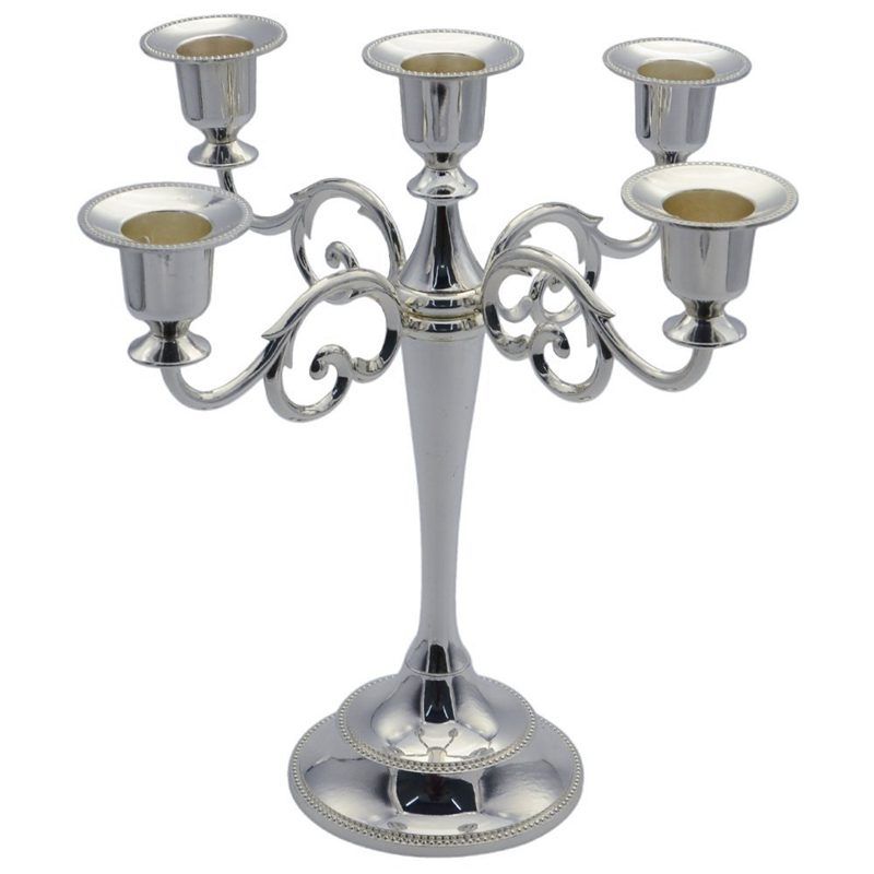 5 Candle Metal Candelabra Tall Candle Holder Wedding Event Candelabra Candle Stand Silver Candle Holders Discount Candles And Holders Discount Votive Candle Holders From Globaltradingco 14 31 Dhgate Com