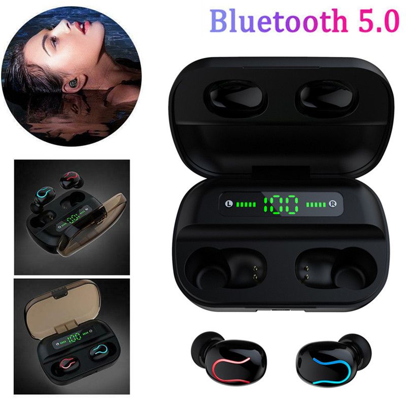 HBQ Q82 TWS Wireless LED Earphone Bluetooth 5.0 In Ear Stereo Earbuds