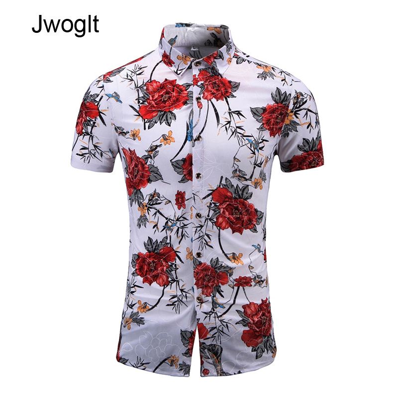 camisa para hombre de flores