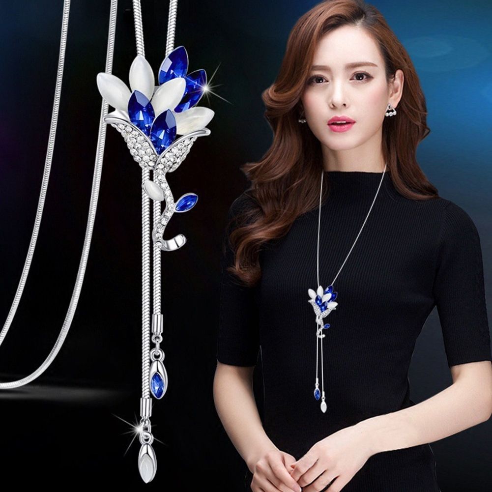Crystal item short sweater chain fashion Korean necklace