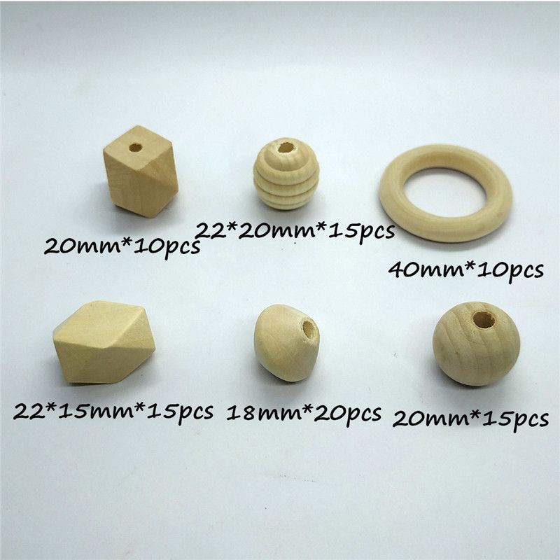 organic wooden teething necklace