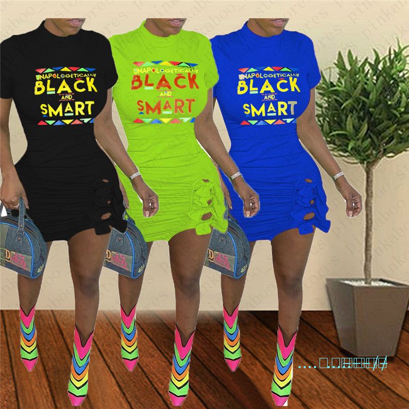 black smart shirt dress