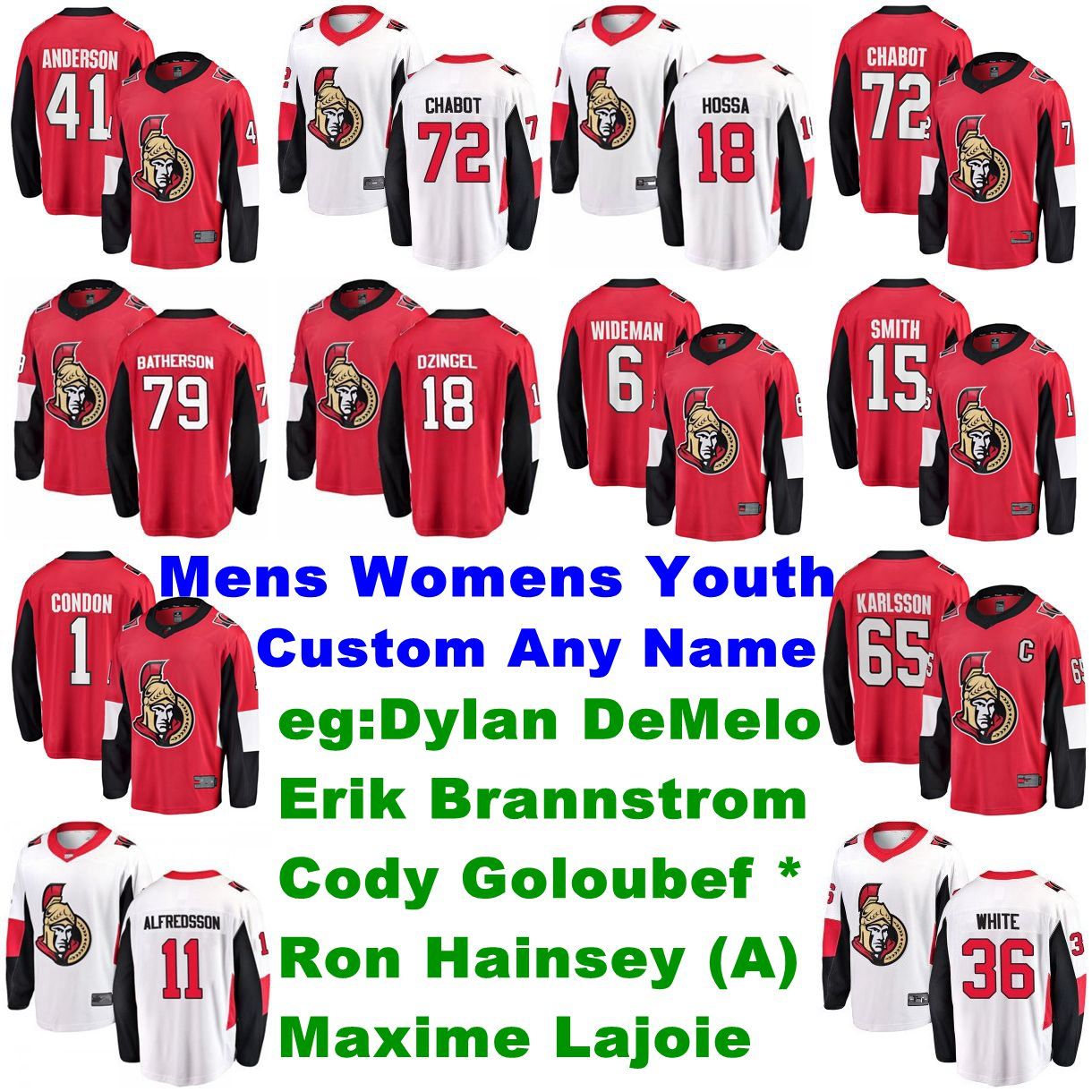 custom senators jersey