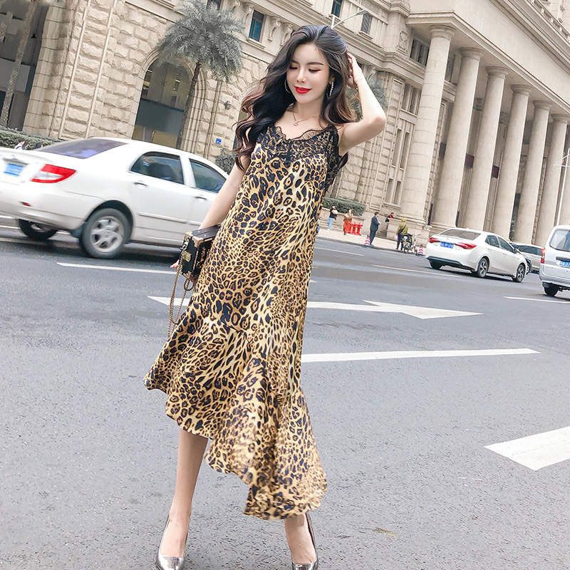 vestito leopardato elegante