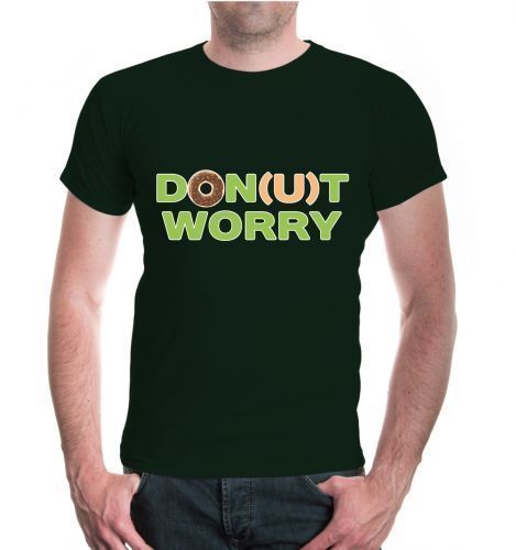 Herren Unisex Kurzarm T Shirt Donut Worry Funny Sayings Lustige Sprüche Shirt Site Printing Of T Shirt From Nolifeshirt Price Dhgatecom