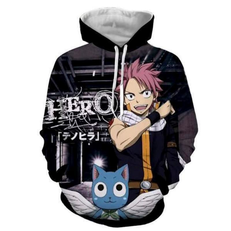 fairy tail anime moletom com capuz