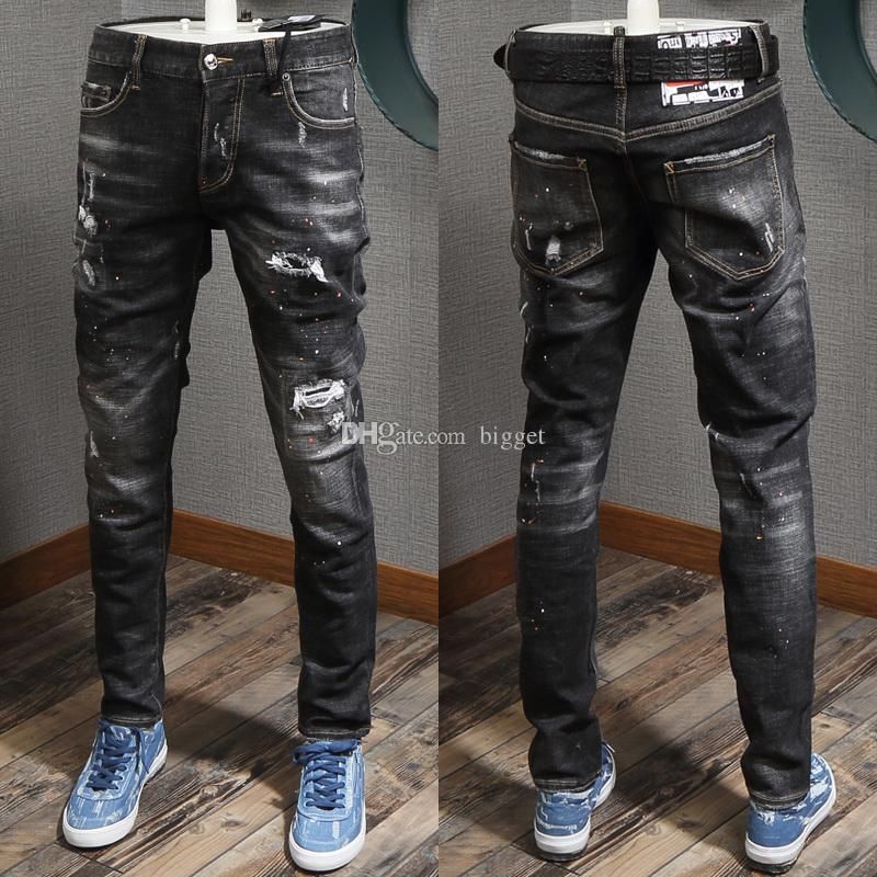 damage jeans design for man