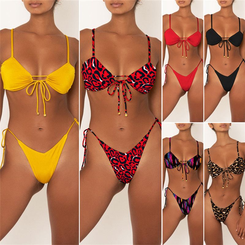 leopard print bathers