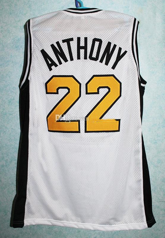 JerseyCreater Vintage Melo Anthony #22 Mcdonald's Basketball Jersey White&Black Stitched;Youth/Adult Size;Custom Name Jersey
