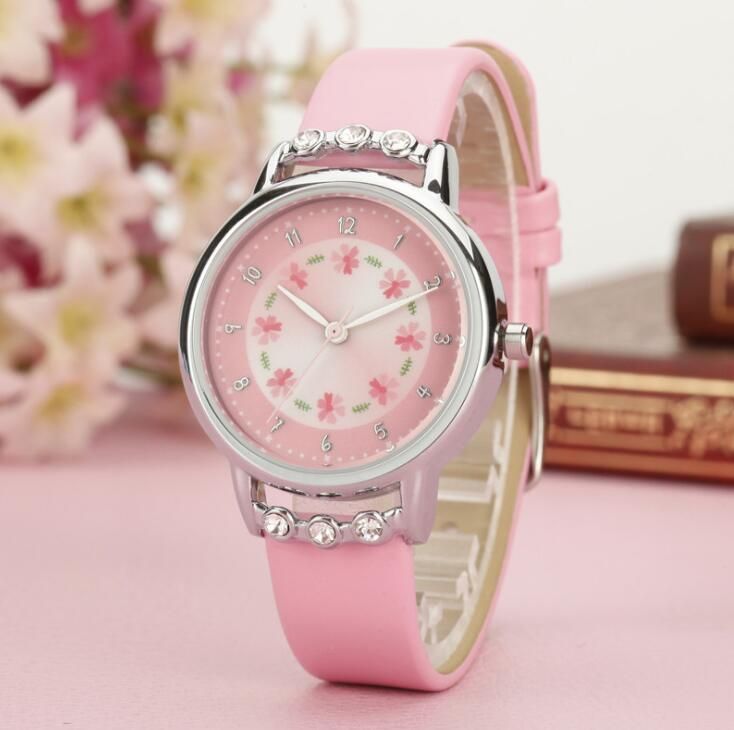 New Luxury Watch Women Kids Children Girls Ladies Quartz Diamond Leather Wristwatches Rosette Flower Cut Romatic Student Waterproof Clock Cheap Wrist Watches Watches Cheap From Lightcx 2 25 Dhgate Com
