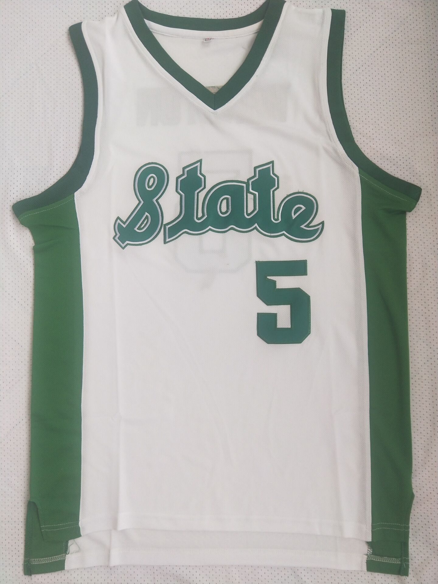 michigan state white basketball jersey