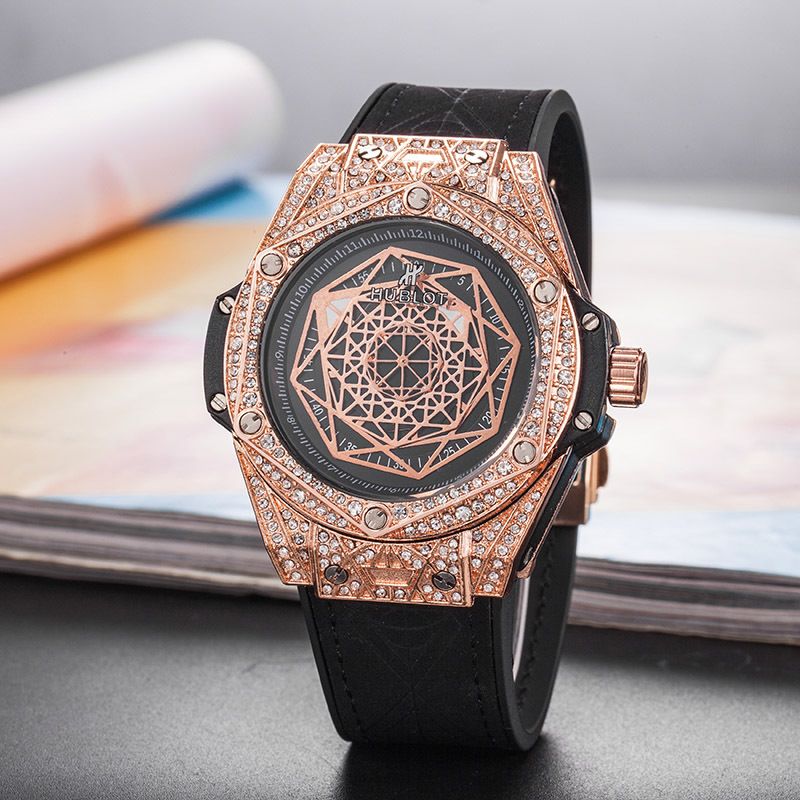 relogio hublot couro