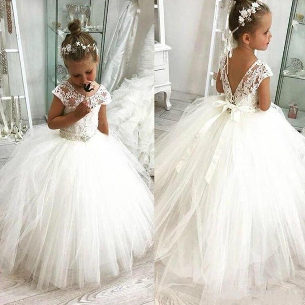 white gown for kids