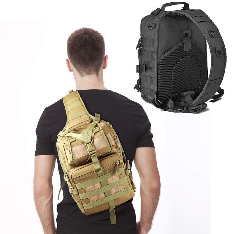 Tactical Sling EDC Backpack Bag Military Molle Assault Pack Rucksack Daypack 20L 