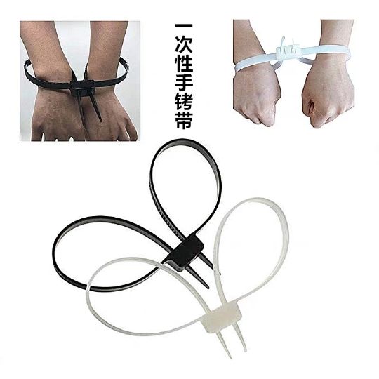 Esposas Policiales De Plástico Doble Manguito Flexible Esposas Desechables Corbata De Con Cierre Automático Corbatas De Cable De 0,76 € | DHgate