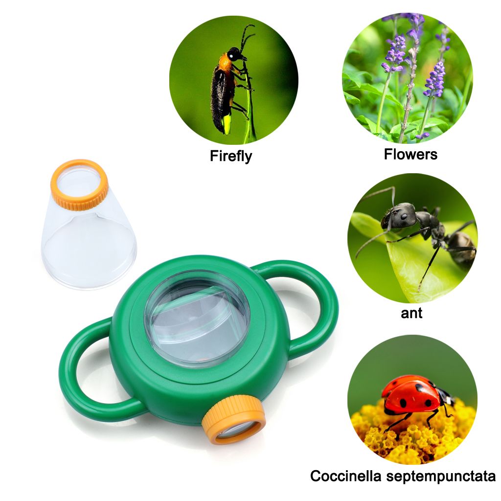 VGEBY1 Juguete Bug Observer Visor de Insectos Educativo para niños con Lupa para la exploración de la Naturaleza de educación Preescolar