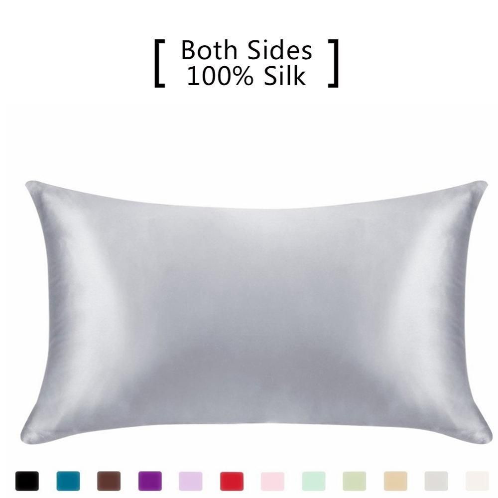 Silk Pillowcase Hair Skin 19 Momme 100 Pure Natural Mulberry