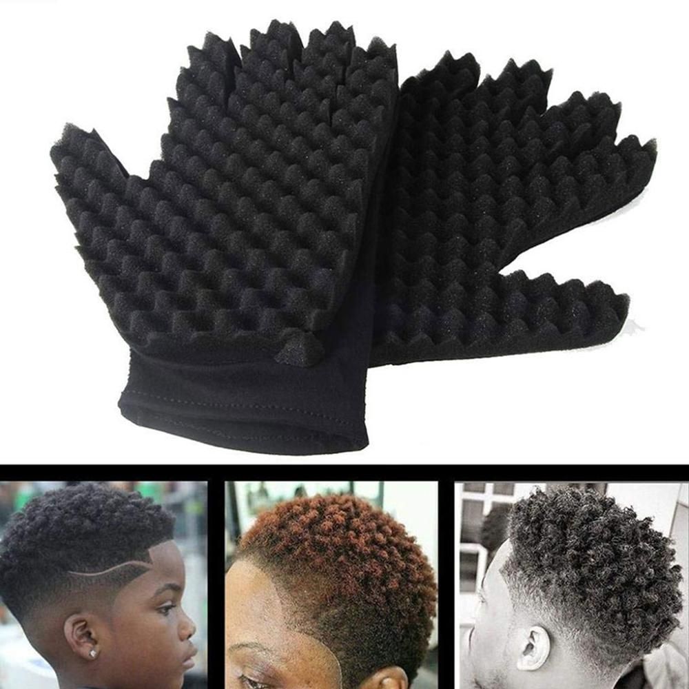 Magic Curl Hair Sponge Gloves for Barbers Wave Twist Brush Gloves Styling Tool For Curly Hair Magic Curl Hair Sponge Gloves for Barbers Wave Twist Brush Gloves Styling Tool For Curly Hair