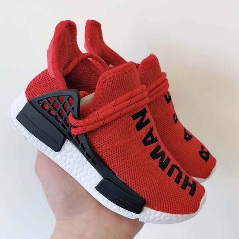 human race shoes kids red