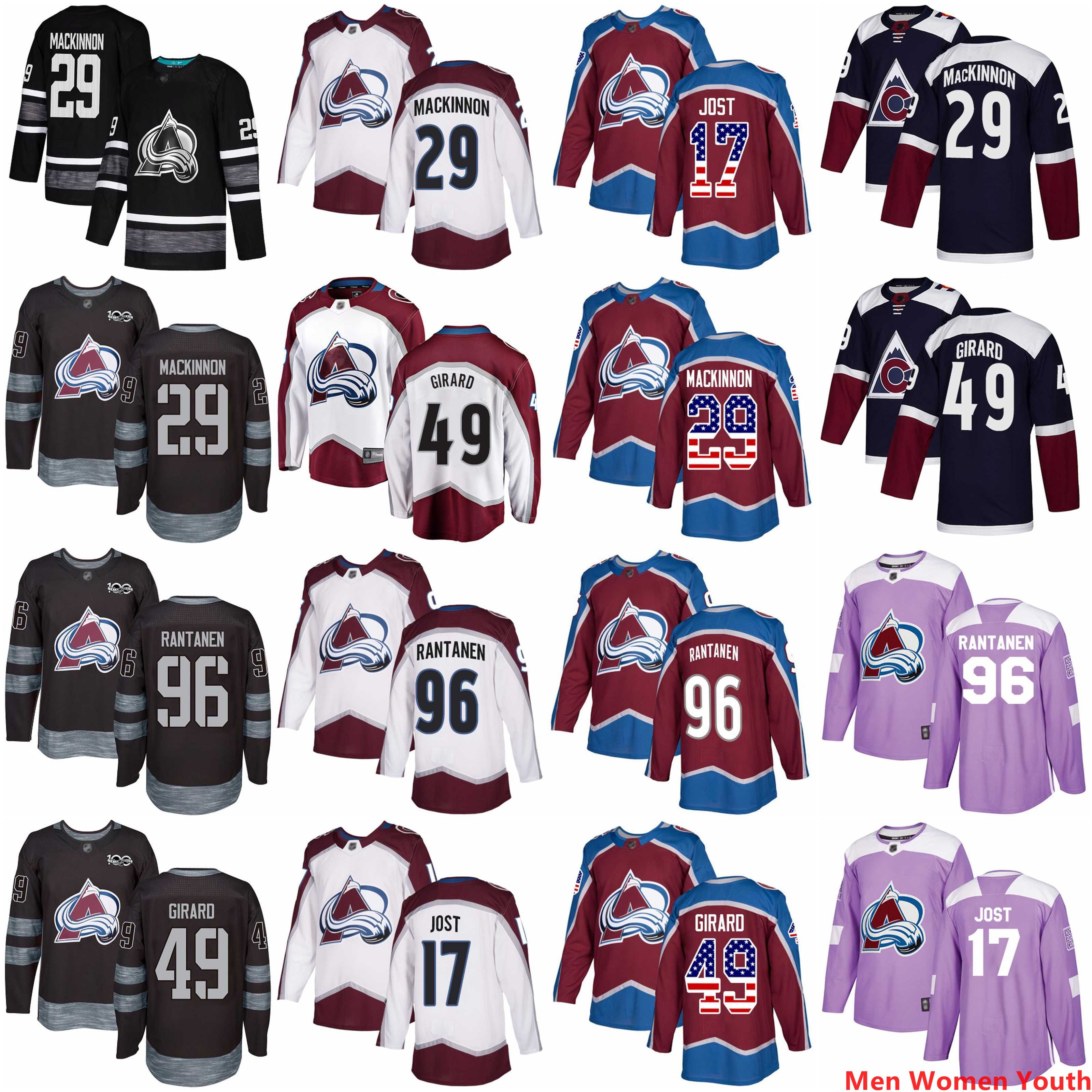 youth colorado avalanche jersey