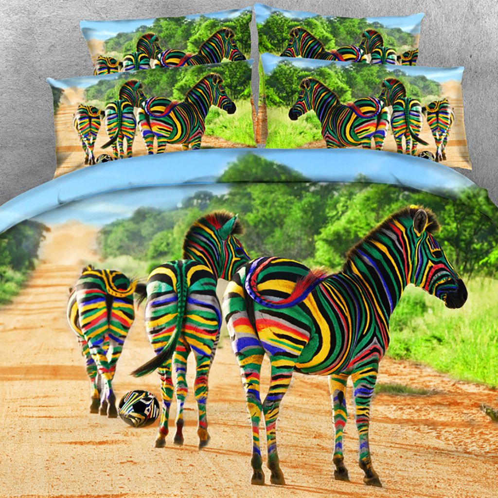 zebra print bedding