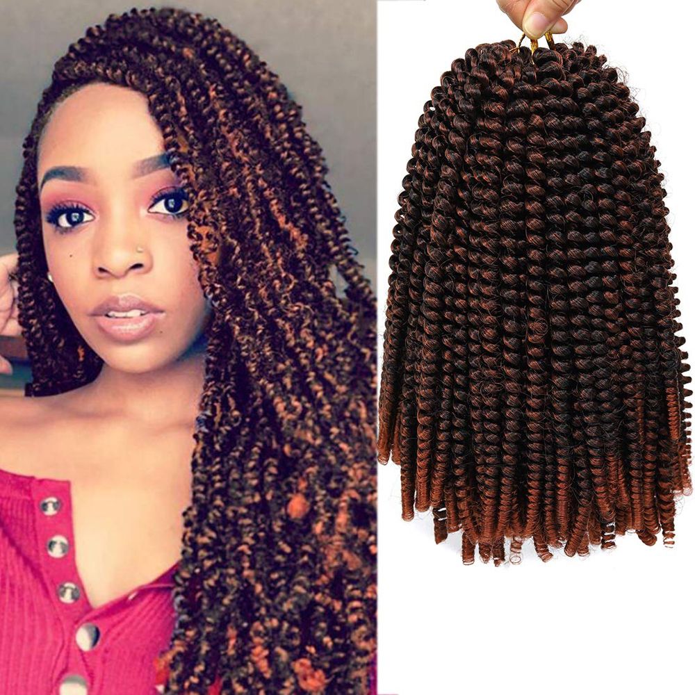 2019 8 110g Ombre Hair Extension Crochet Spring Twist Crochet