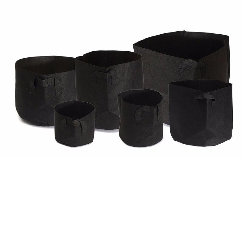 2020 Gallon Nonwoven Fabrics Grow Bag Handles Round Fabric Pots Plant
