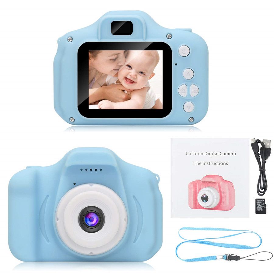 regalo de Navidad Mini cámara Digital con pantalla Cámara de juguete para niños juguete educativo al aire libre 