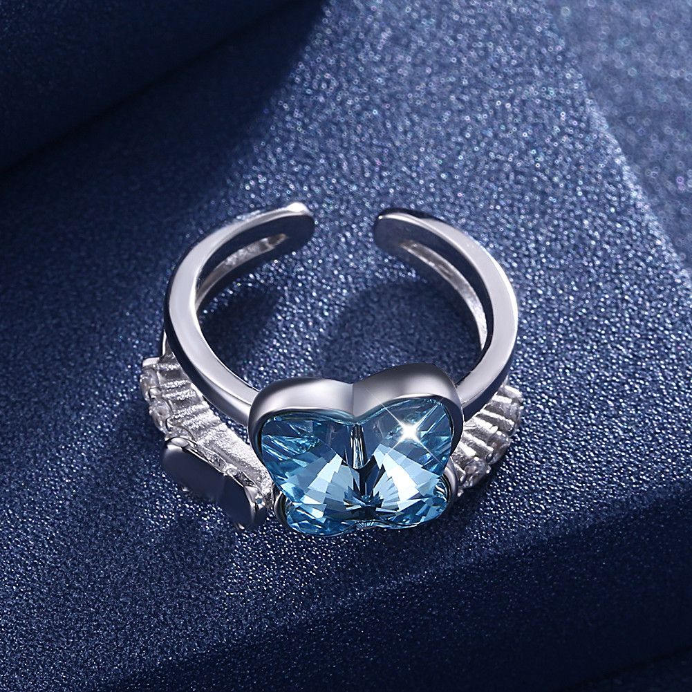 Whoiy Anelli Da Donna In Vero Argento, Eleganti 925, Con Zirconi - Foto 4