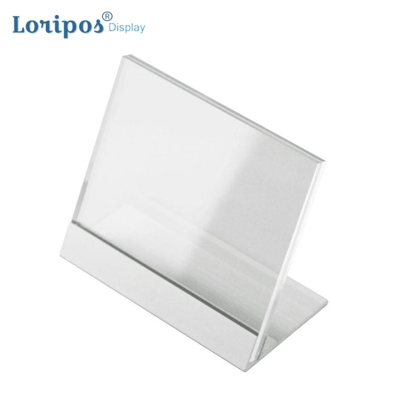 2019 L Coutertop Aluminium Desk Sign Table Price Tag Display