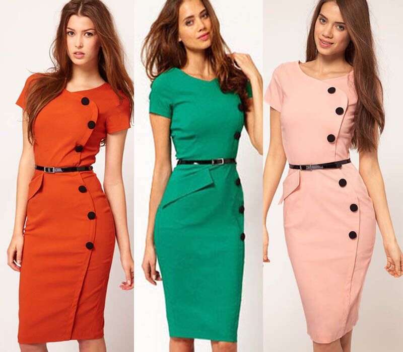 one piece pencil dress